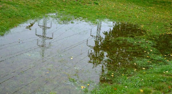 Flooded Yard Drainage Installation in Reston