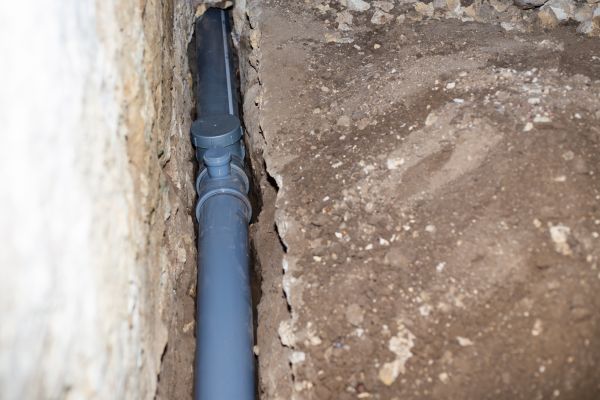 Drain Line Installation in Reston